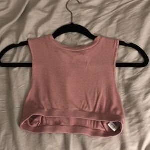 Super cute pink crop top!